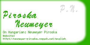 piroska neumeyer business card